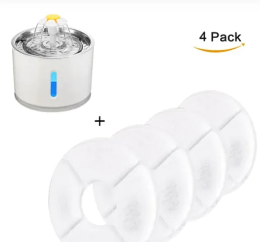 Automatic Cat Water Fountain with LED – whisper-quiet pet drinking fountain