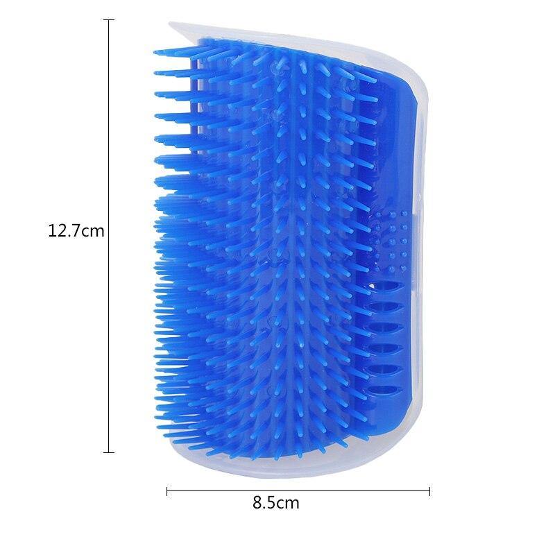Cat Corner Self-Grooming Brush with Catnip — Wall Mount Massage Comb for Cats