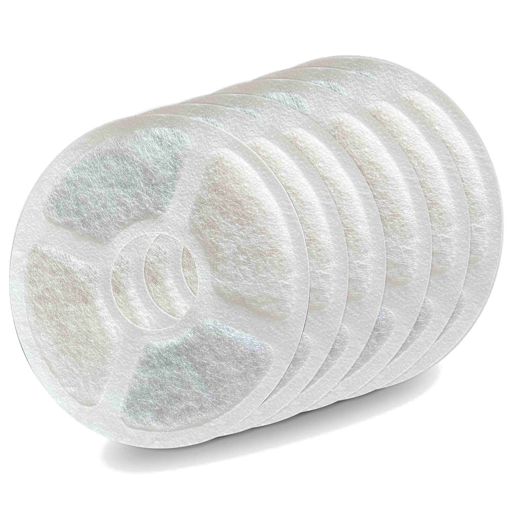 Cat Water Fountain Replacement Filters — 8-Pack, Activated Carbon + Cotton Mesh